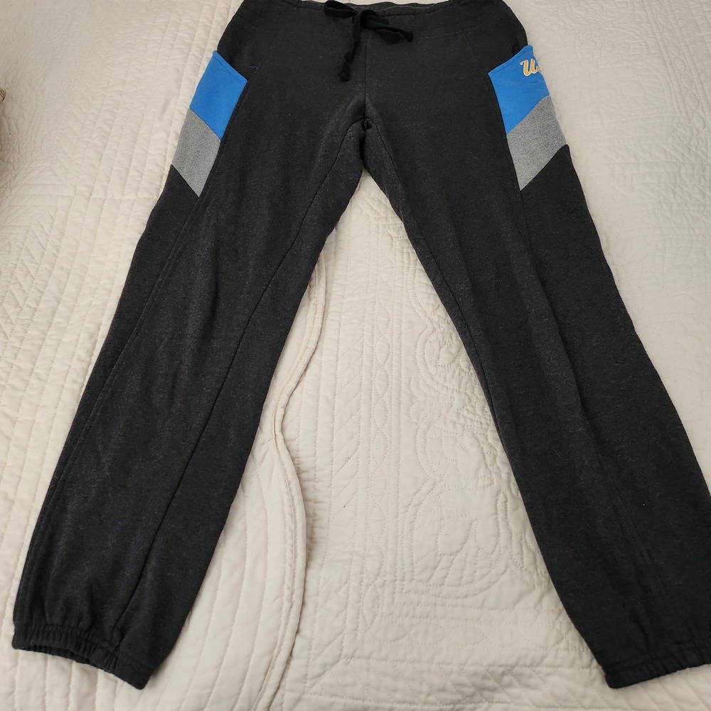 Colosseum UCLA Bruins Sweatpants Womens Small Gray Blue Colorblock Joggers
